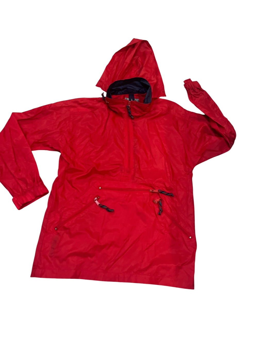 Vintage Eastern Mountain Sports Men’s Red Nylon Windbreaker Pullover Anorak M
